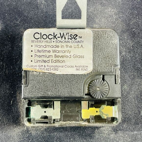 Infiniti Cars Logo Clock Wise Beverly Hills USA Beveled Glass Wall Clock 1991 - Picture 8 of 11